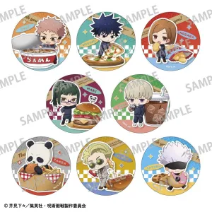 (1BOX=8)(Goods - Badge) Jujutsu Kaisen Trading Button Badge/Narabete Party {animate Bonus: Badge}