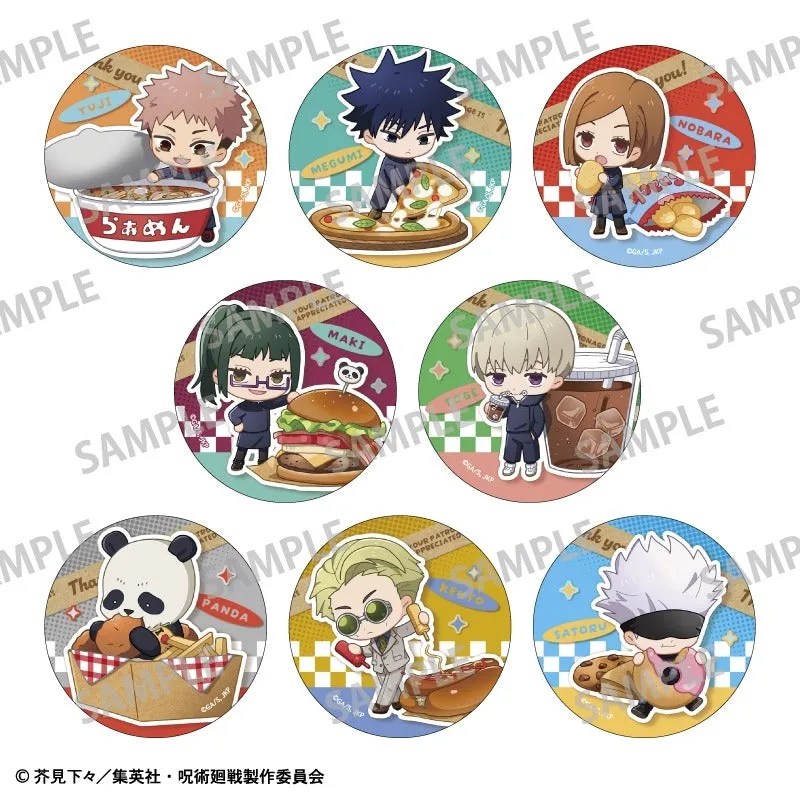 (1BOX=8)(Goods - Badge) Jujutsu Kaisen Trading Button Badge/Narabete Party {animate Bonus: Badge}