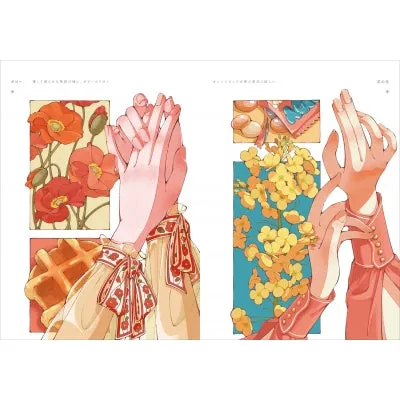 (Book - Art Book) Meet with The Fragrance of All Seasons (Kisetsu to Utai, Hana to Odoru)  Hinano Art Collection