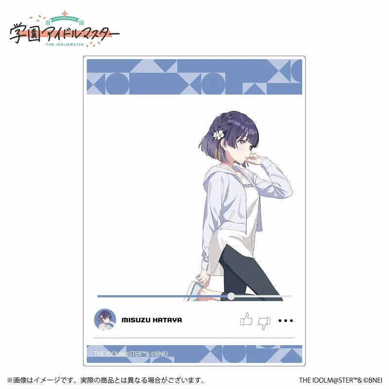 (Goods - Card) Gakuen iDOLM@STER Official Clear Card Misuzu Hataya B