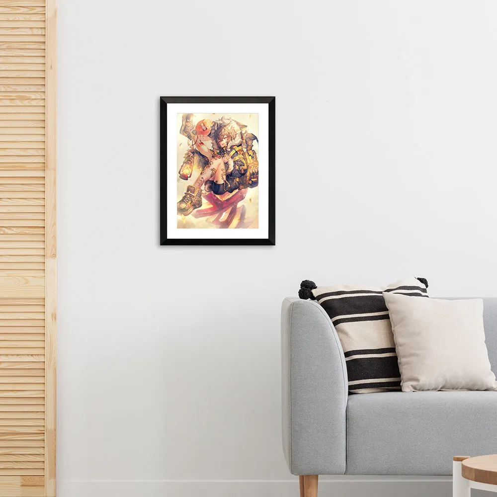 (Goods - High Resolution Print) Boys Gallery Shigaraki Chara-fine Inoshishi A4 Size (Signed by the Artist)