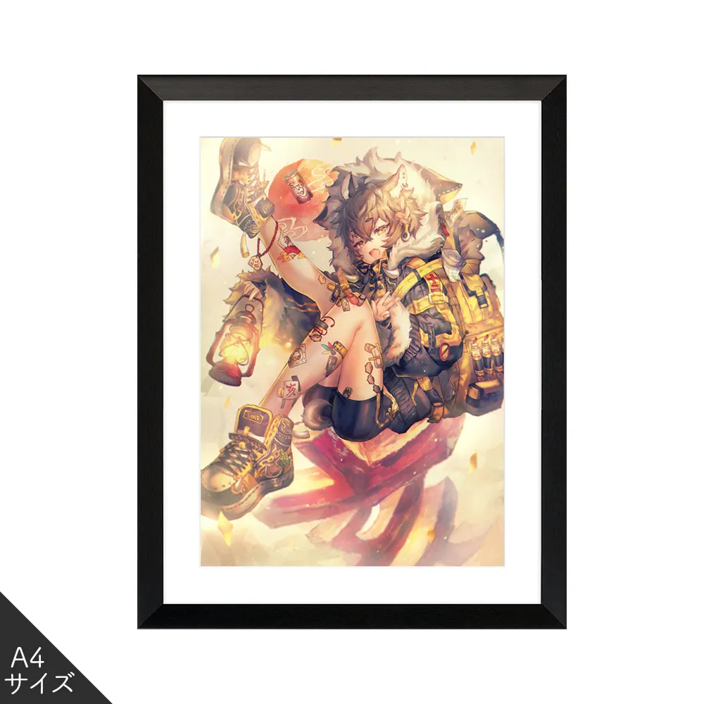 (Goods - High Resolution Print) Boys Gallery Shigaraki Chara-fine Inoshishi A4 Size (Signed by the Artist)