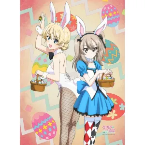 (Goods - Tapestry) Girls und Panzer das Finale B2 Tapestry (Darjeeling & Alice Shimada/Bunny)